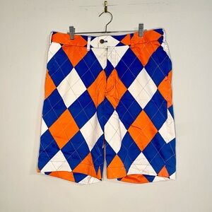 Loudmouth Argyle Golf Shorts Sz 36